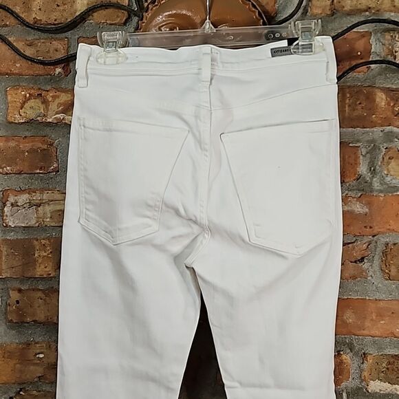 Citizens of Humanity White Drew Flounce High Rise jeans size 25 - Picture 6 of 13